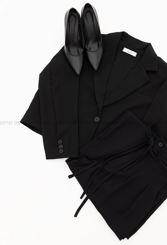 ست کراپ کت شلوار بندی کد1005276